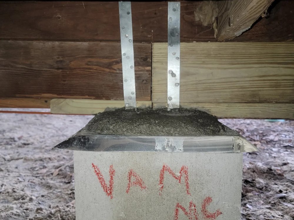 A new poured concrete footer on a Melini Construction foundation job in Tampa